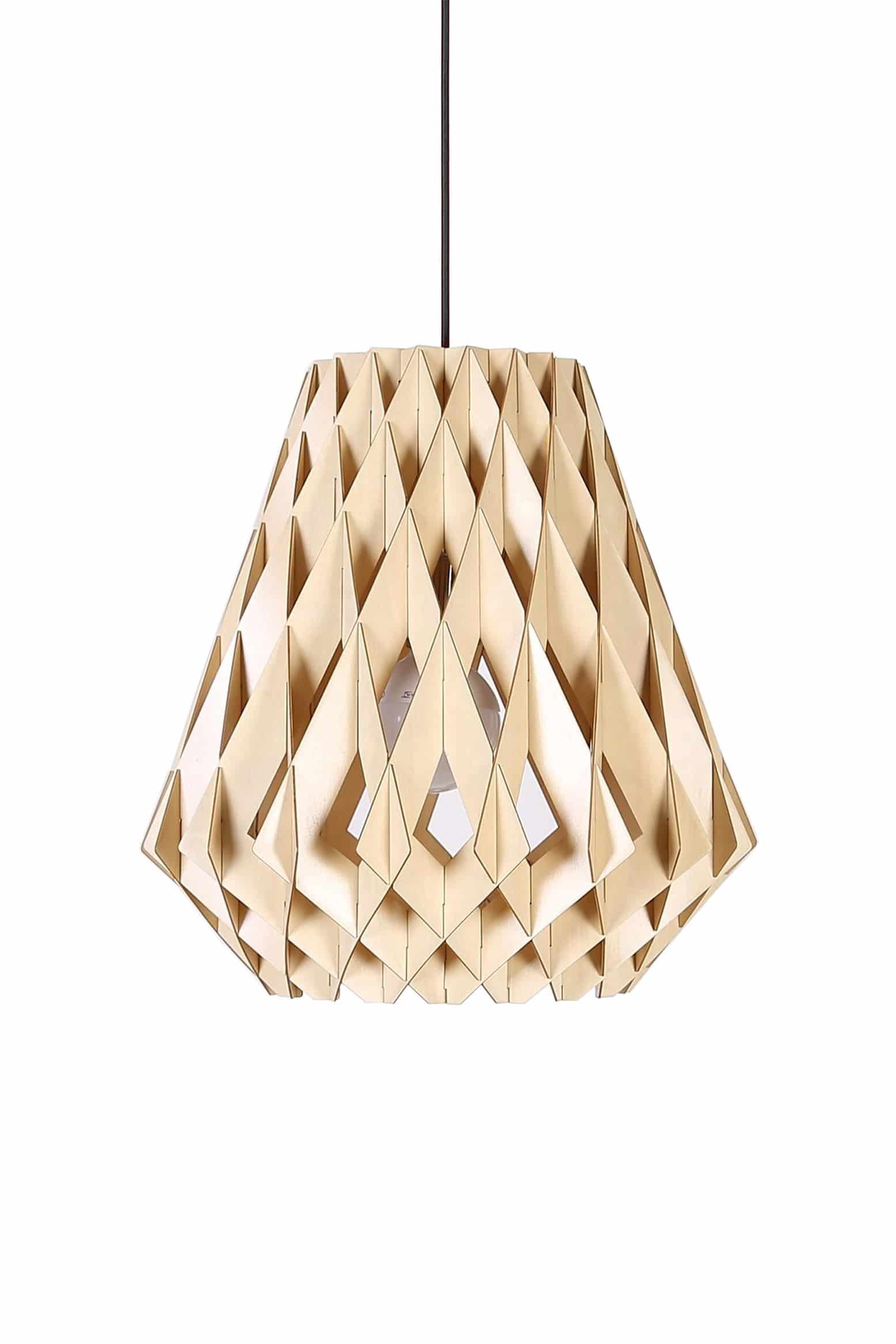 Hängelampe Alasco Holz von Kayoom
