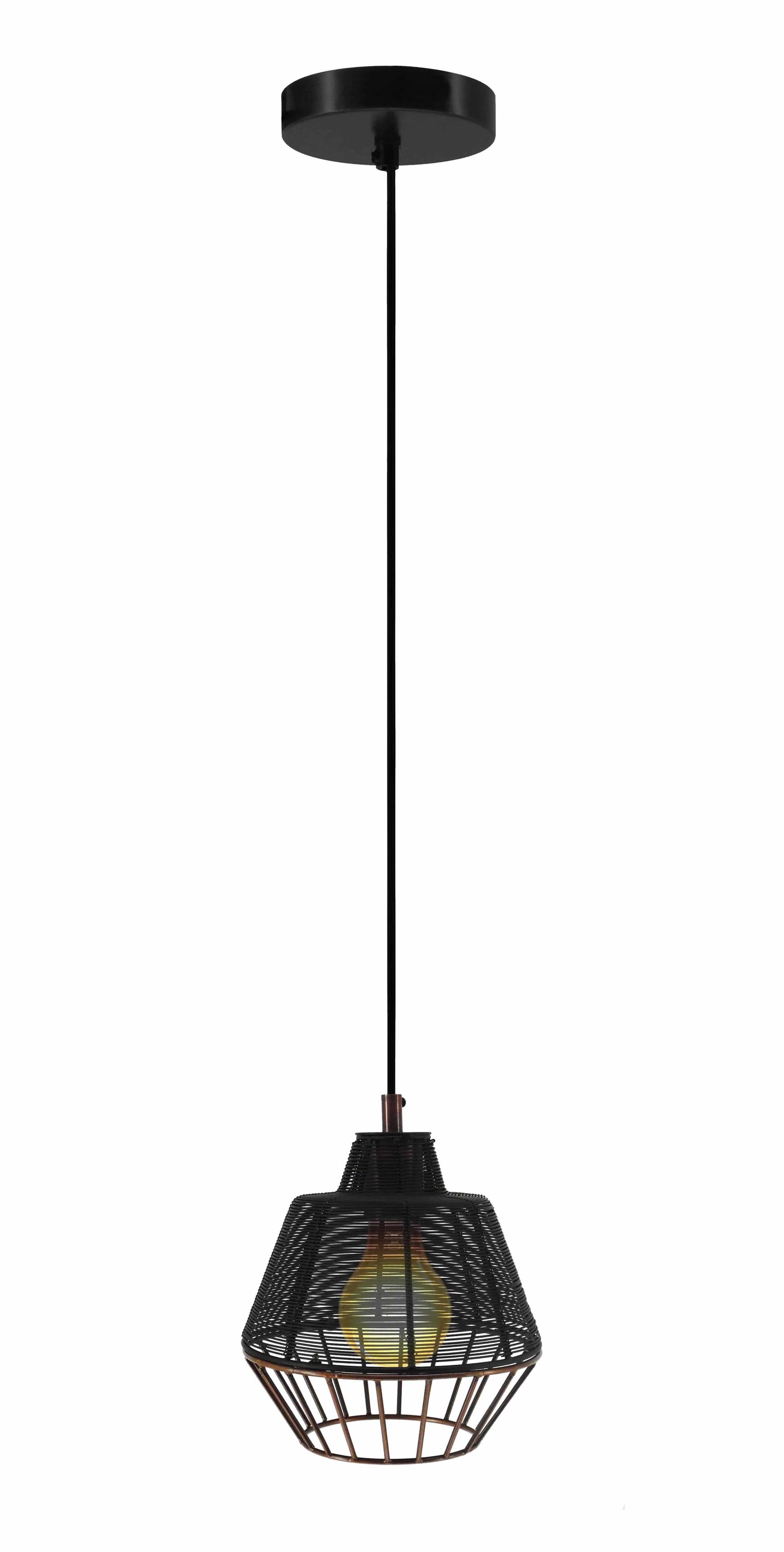 Hängelampe Libertas Small Schwarz / Kupfer von Kayoom