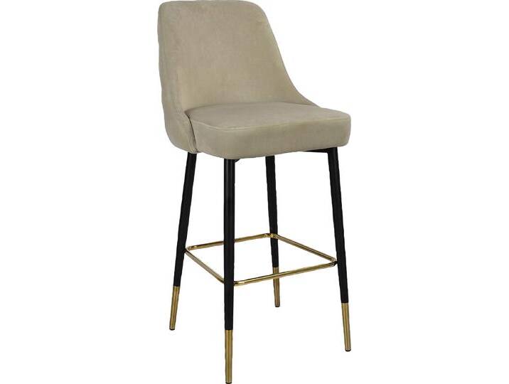 Hochstuhl KAYOOM Barstuhl Mojo, gesteppte Rückenlehne , grau (taupe), B:53cm H:110cm T:57cm, Polyester, Stühle, modern, elegant, Unaufdringliche moderne Farbauswahl von Kayoom