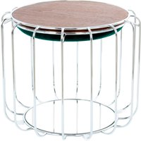 Kayoom Beistelltisch "Beistelltisch / Pouf Comfortable 110", praktisch umzuwandeln in Tisch oder Hocker, mit Spiegelglas von Kayoom