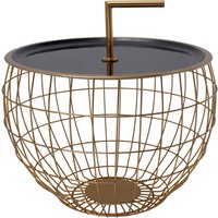 Kayoom Beistelltisch "Art Deco 500, Abstelltisch aus Metall,funktional und stabil", (1 St.), Dekorativ, mit abnehmbarem Griff (13 cm), Stauraumfunktion von Kayoom