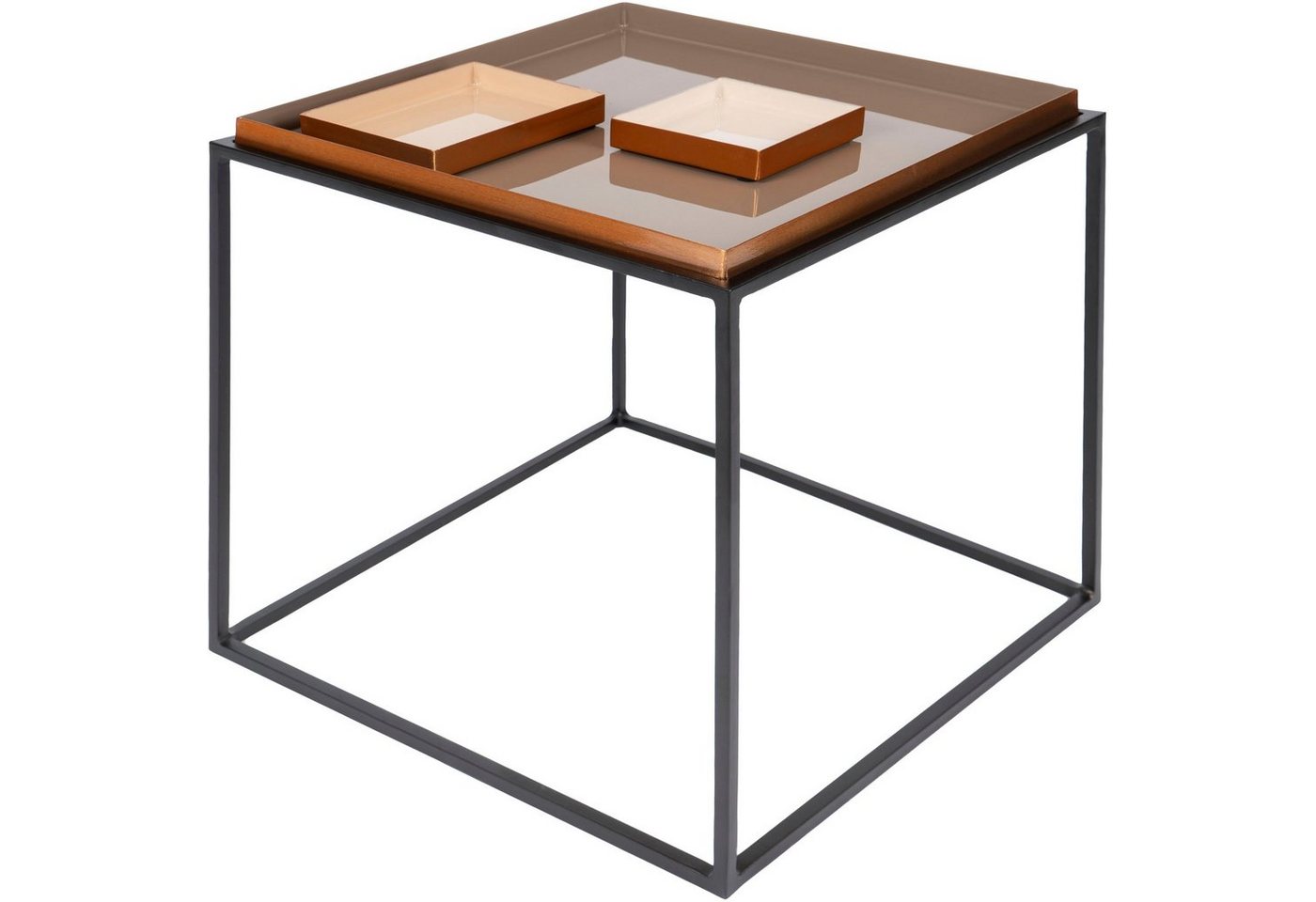 Kayoom Beistelltisch Beistelltisch Famosa, Bunter Tisch, Schalenmaße: 11 x 11 x 2 / 15,8 x 11 x 2 cm von Kayoom