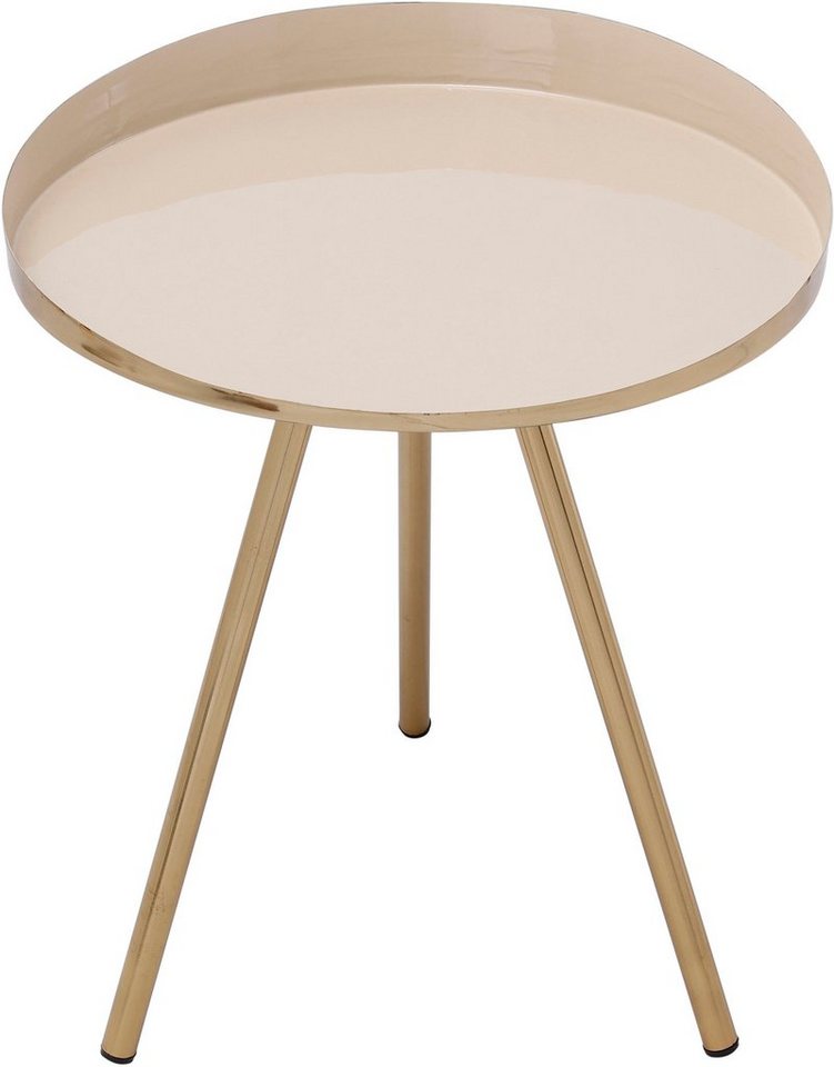 Kayoom Beistelltisch Morrison, runder Beistelltisch, edler Look (1-St), Dekorativ, glanzvolle Lackierung, stilvolles Design von Kayoom