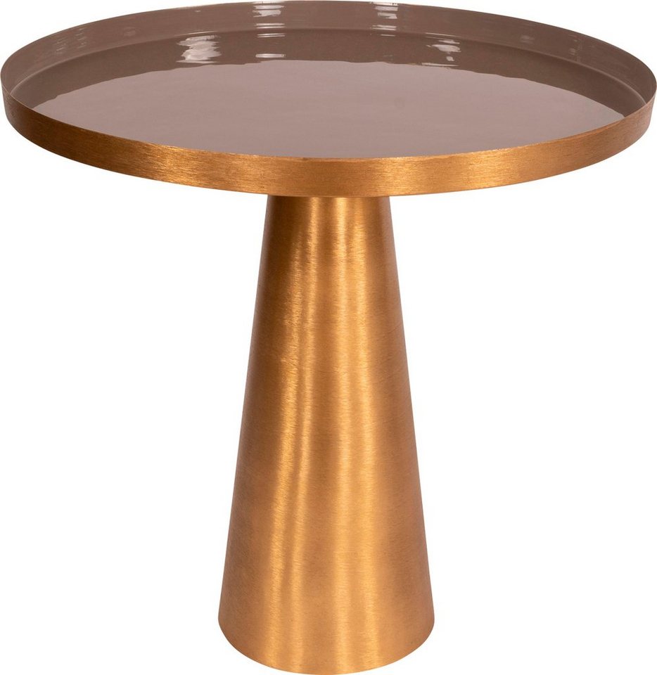 Kayoom Beistelltisch Morrison 525, Beistelltisch in runder Form, stilvolles Retro-Design (1-St), Tischplatte in Tablettform, moderne Farben, Tablettrandhöhe: 3 cm von Kayoom