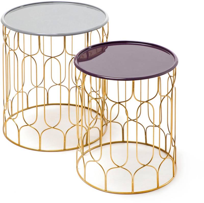 Kayoom Beistelltisch Beistelltisch-Set Timba, stylische Optik, verschieden große Tische (Set, 2-St), 2er-Set, vielfältig einsetzbar, aktuelle Farben, aus stabilem Metall von Kayoom