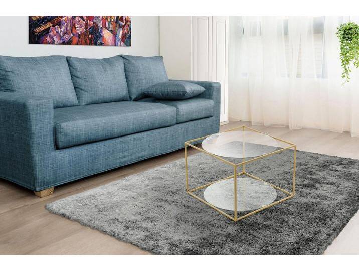 Kayoom Beistelltisch Cody, Beistelltisch in Würfelform, offenes, modernes Design (1-St), moderne Kubusform mit runden Ablageflächen aus Glas, gelb von Kayoom