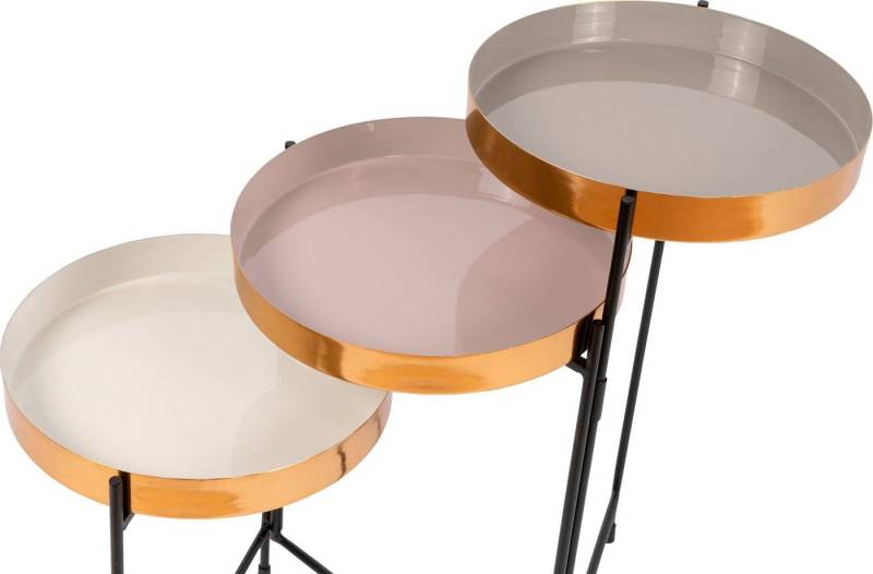 Kayoom Beistelltisch Morrison 125, verstellbares Gestell für verschiedene Stellvarianten (1-St), Tischplatten als Tablett, verstellbares Gestell, Randhöhe: 4,2 cm von Kayoom