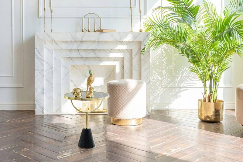 Kayoom Beistelltisch Rocio, Ausgefallenes Design,Stabiler Marmor-Sockel (1-St), ausgefallenes Gestell, stabiler Marmorfuß, marmorierte Glasplatte Kayoom Beistelltisch Rocio, Ausgefallenes Design,Stabiler Marmor-Sockel (1-St), ausgefallenes Gestell, stabiler Marmorfuß, marmorierte Glasplatte von Kayoom