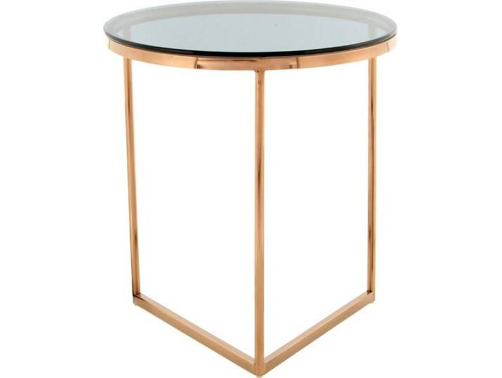 Kayoom Beistelltisch Wynona 225, in stilvollem Design,mit dreieckiger Grundform (1-St), Glamouröses Design, hochwertige Verarbeitung, Hingucker-Gestell von Kayoom