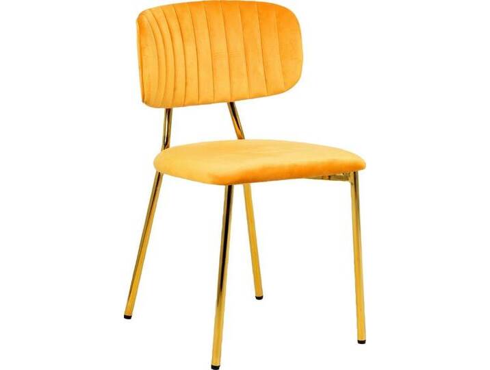 Kayoom Esszimmerstuhl Stuhl Kian 125 2er-Set,filigranes Metallgestell,pflegeleicht Samtbezug (Set, 2 St), samtweicher Bezug, pflegeleichter Samtbezug von Kayoom