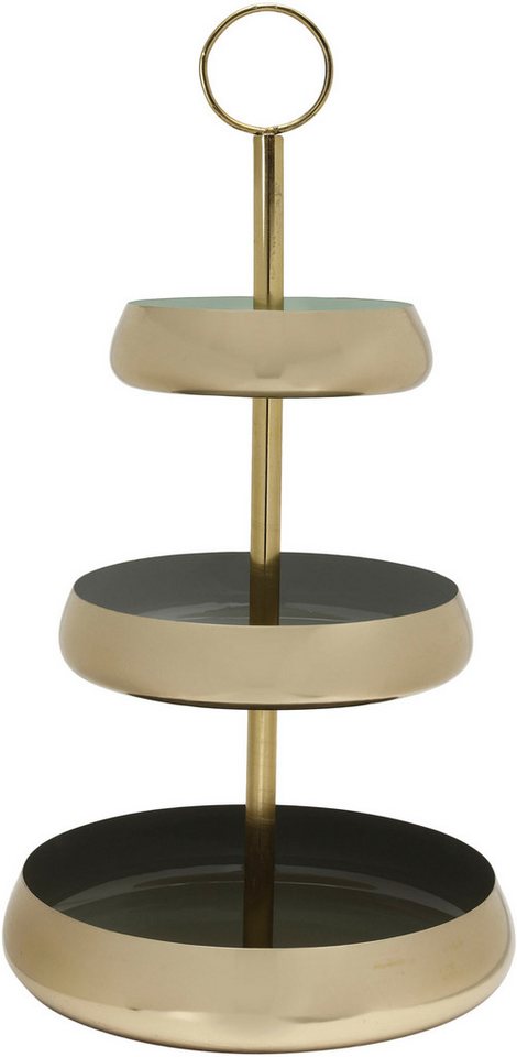 Kayoom Etagere Etagere Art Deco 2025, Handarbeit, 3-Etagen-Servierpalette aus Eisen, bunt lackiert von Kayoom