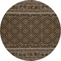 Kayoom Flachgewebeteppich Sunny 110 braun B/L: ca. 120x120 cm von Kayoom