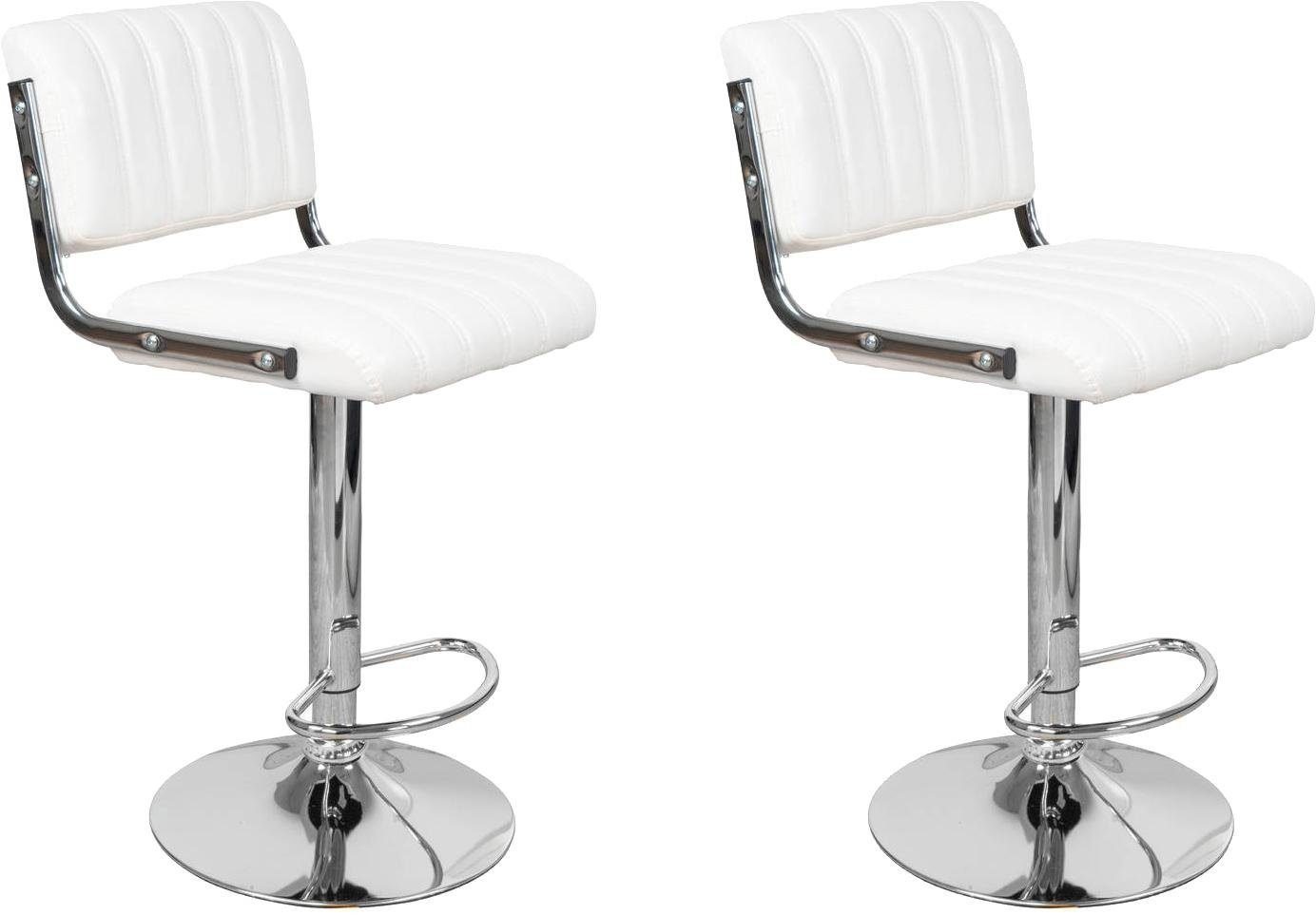 Kayoom Hochstuhl Barstuhl Midnight 725 2er-Set,in Leder-Optik Barhocker (Set, 2 St), pflegeleicht, höhenverstellbar, komfortabel, drehbar von Kayoom