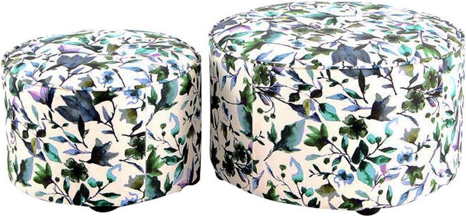 Kayoom Hocker Indira 2er-Set, Hocker-Set in schönem Stil, skandinavisches Design (Set, 2 St), stilvoll, dekorativ, modern, erfüllt moderne Wohnansprüche von Kayoom