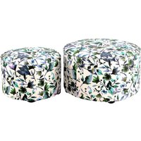 Kayoom Hocker "Indira 2er-Set, Hocker-Set in schönem Stil, skandinavisches Design" Set, 2 Stk. tlg. stilvoll, dekorativ, modern, erfüllt moderne Wohnansprüche von Kayoom