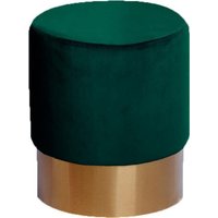 Kayoom Hocker "Nano 110, Hocker in stilvollem Design, runde Form, mit Fuß aus Metall", (1 St.), Golz Akzente, mit pflegeleichtem Stoffbezug, runde Form von Kayoom