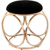 Hocker Whitney 325 Schwarz / Roségold von Kayoom