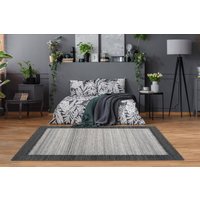 Jacquard-Teppich Phoenix 310 Grau / Anthrazit von Kayoom