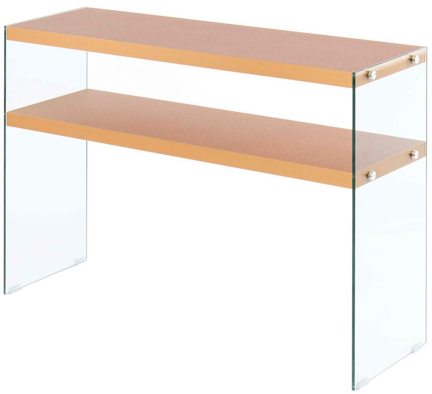 Kayoom Konsolentisch Elementary, eckige Form, viel Ablagefläche (1-St), Ablageflächen, gehärtetes Glas, pflegeleicht, unifarbenes Design von Kayoom
