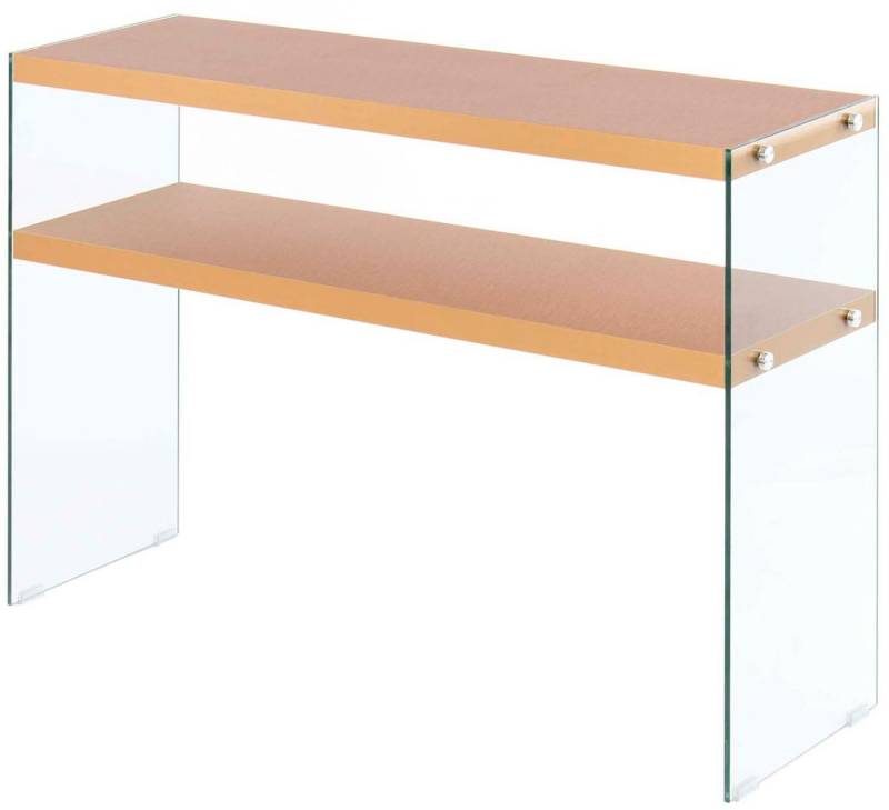 Kayoom Konsolentisch Elementary, eckige Form, viel Ablagefläche (1-St), Ablageflächen, gehärtetes Glas, pflegeleicht, unifarbenes Design von Kayoom