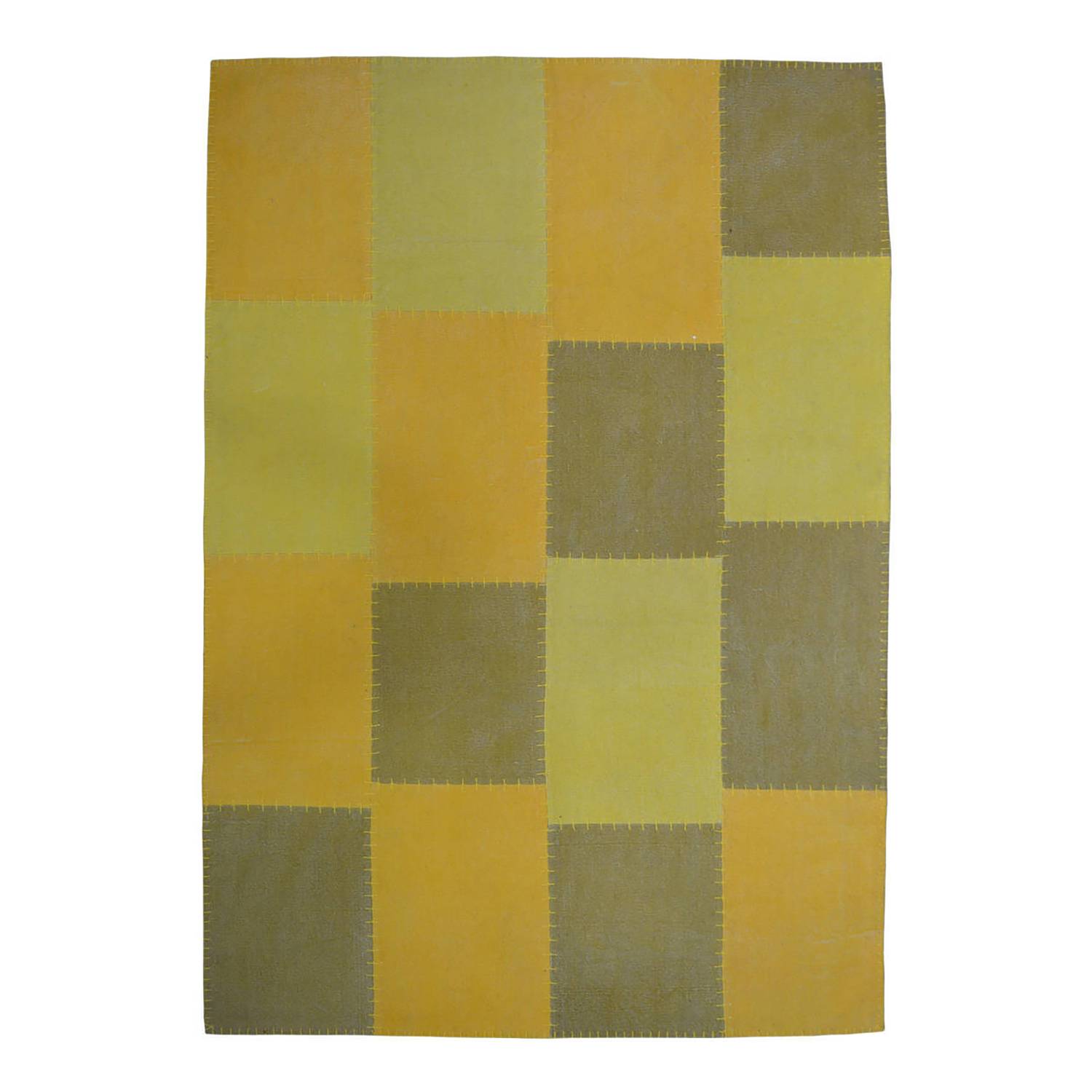 Kayoom Kurzflorteppich Lyrical 110 Gelb Rechteckig 290x200 cm (BxT) Vintage Design Baumwolle von Kayoom