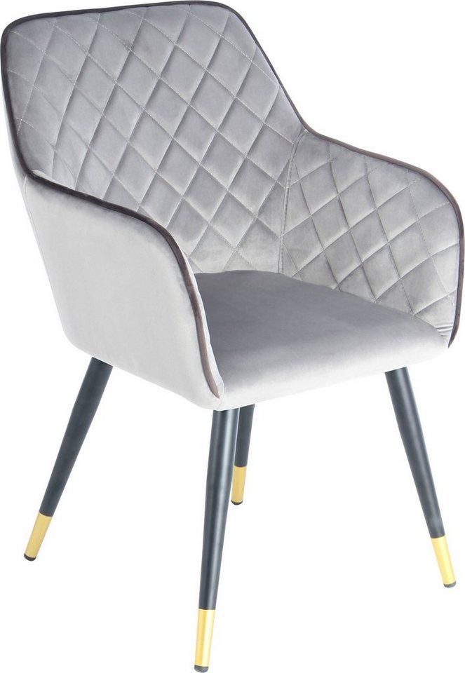Kayoom Polsterstuhl Stuhl Amino 525, stilvoller Design-Stuhl, elegante Optik (1 St), samtweicher Bezug, elegant, glamourös, elegante Optik von Kayoom