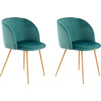 Kayoom Polsterstuhl "Stuhl Celina 110 2er-Set Grau,samtweicher Bezug in moderner Farbgebung" (Set) 2 Stk.samtweicher Bezug, bequem, zeitlos, Hingucker in jedem Wohnbereich von Kayoom