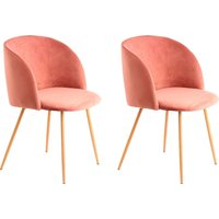 Kayoom Polsterstuhl "Stuhl Celina 110 2er-Set Grau,samtweicher Bezug in moderner Farbgebung" (Set) 2 Stk.samtweicher Bezug, bequem, zeitlos, Hingucker in jedem Wohnbereich von Kayoom