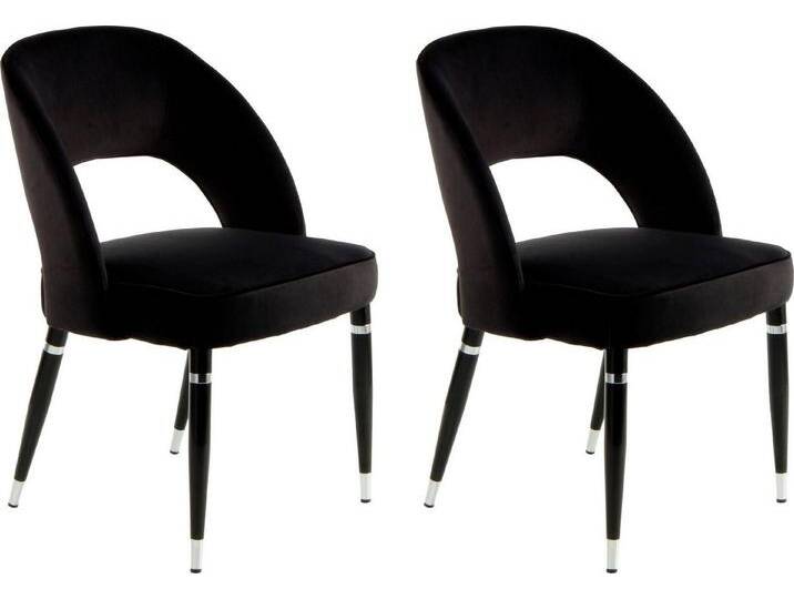 Kayoom Polsterstuhl Stuhl Courtney 525 2er-Set, 2er-Set Stühle, komfortables Sitzgefühl (Set, 2 St), samtweicher Bezug, modern, weicher Stoffbezug von Kayoom