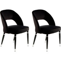 Kayoom Polsterstuhl "Stuhl Courtney 525 2er-Set, 2er-Set Stühle, komfortables Sitzgefühl", (Set), 2 St., samtweicher Bezug, modern, weicher Stoffbezug von Kayoom