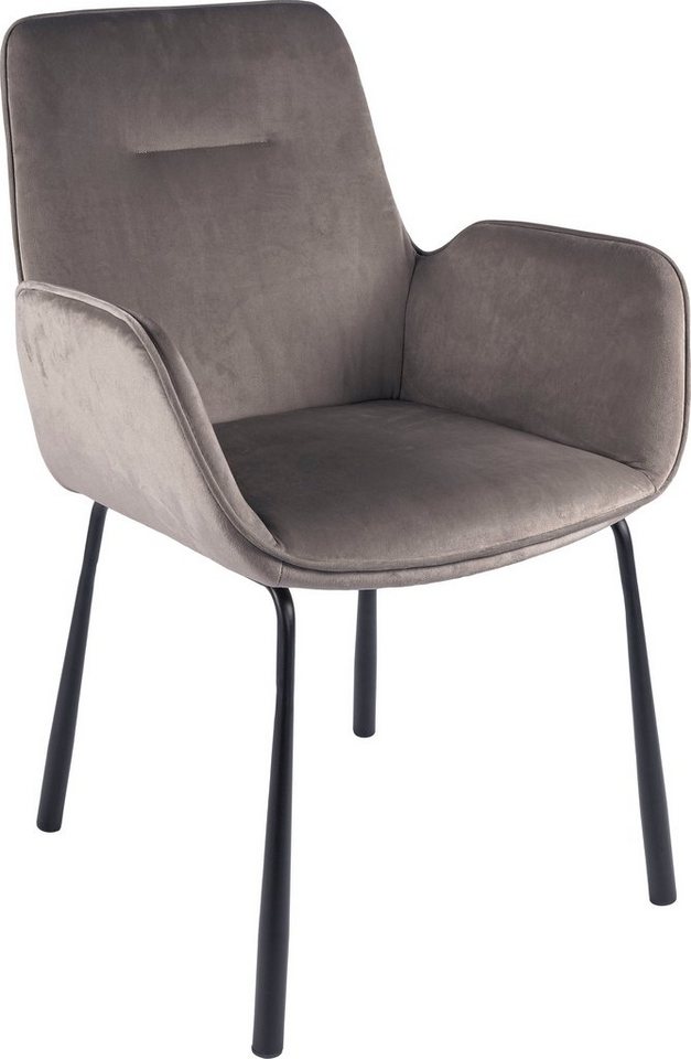Kayoom Polsterstuhl Stuhl Eliot 125, Retro-Stuhl,elegantes Design in schlichter Gestaltung (1 St), stilvoll, pflegeleicht, Rückenlehne mit stilvoller Ziernaht von Kayoom