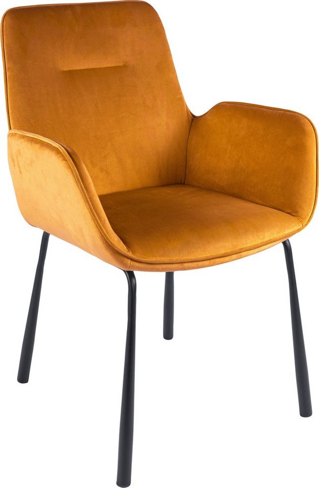Kayoom Polsterstuhl Stuhl Eliot 125, Retro-Stuhl,elegantes Design in schlichter Gestaltung (1 St), stilvoll, pflegeleicht, Rückenlehne mit stilvoller Ziernaht von Kayoom