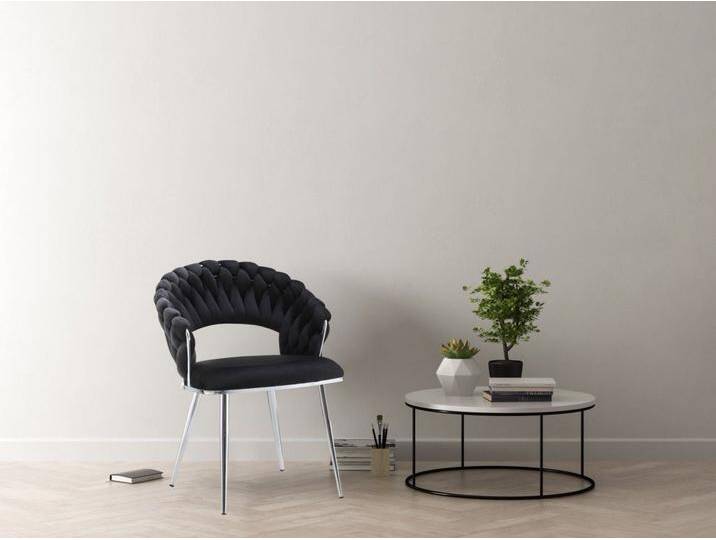 Kayoom Polsterstuhl Stuhl Finesse 125 2er-Set, TOPSELLER! Flechtverarbeitung am Rücken (Set, 2 St), 2-er Set, angesagter Flechtoptik, bequem und stabil von Kayoom