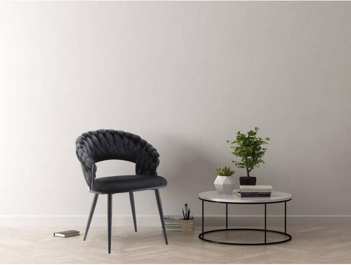 Kayoom Polsterstuhl Stuhl Finesse 125 2er-Set, TOPSELLER! Flechtverarbeitung am Rücken (Set, 2 St), 2-er Set, angesagter Flechtoptik, bequem und stabil von Kayoom