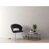 Kayoom Polsterstuhl "Stuhl Finesse 125 2er-Set, TOPSELLER Flechtverarbeitung am Rücken", (Set), 2 St., 2-er Set, angesagter Flechtoptik, bequem und stabil von Kayoom