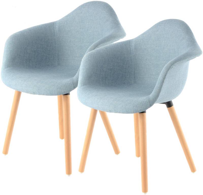 Kayoom Polsterstuhl Stuhl Winston 325 2er-Set, weiche Sitzfläche aus Schaumstoff (Set, 2 St), attraktiv, Holzbeine, weiche Sitzfläche aus Schaumstoff von Kayoom