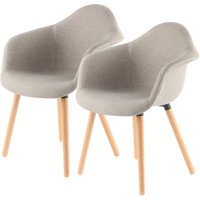 Kayoom Polsterstuhl "Stuhl Winston 325 2er-Set, weiche Sitzfläche aus Schaumstoff" (Set) 2 Stk.attraktiv, Holzbeine, weiche Sitzfläche aus Schaumstoff von Kayoom