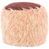 Kayoom Pouf "Fellpouf Bobtail 125, Fellhocker in zweifarbigem Design", (1 St.), modern, dekorativ, kindersicherer Reißverschluss an der Unterseite von Kayoom