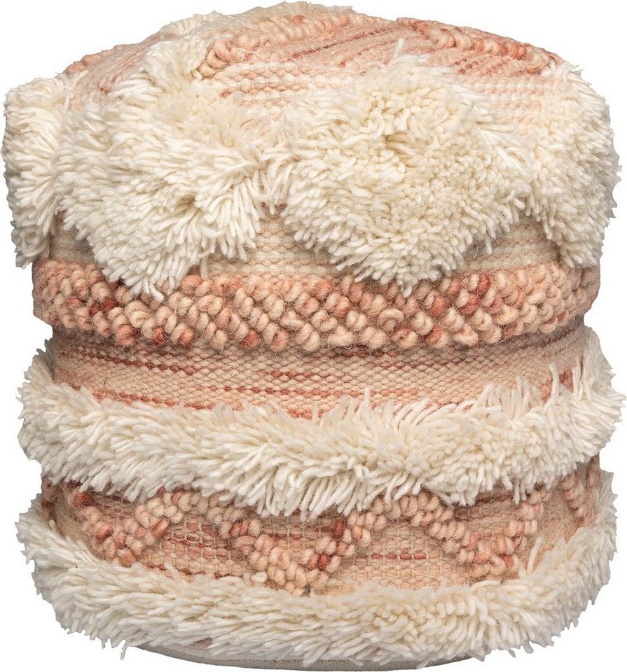 Kayoom Pouf Pouf Bohist 225 35cm x 35cm (1-St), handgefertigt, Unikat, sehr gut kombinierbar von Kayoom