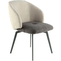 Kayoom Schalenstuhl "Stuhl Carol 225, dekorativer Stuhl im Retro-Look, zweifarbig gestaltet" (Set) 1 Stk.bequem, zweifarbig, Rückseite mit Reißverschluss, zweifarbig gestaltet von Kayoom