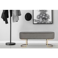 Kayoom Sitzbank "Pera 225, Edler Touch durch goldenes Gestell, Gemütliche Polsterung" 1 Stk. tlg. edles Design, bequem, samtweich, Dekorativ, Gemütliche Polsterung von Kayoom