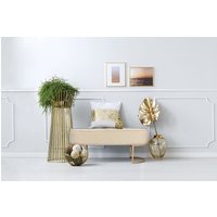 Kayoom Sitzbank "Pera 225, Edler Touch durch goldenes Gestell, Gemütliche Polsterung", (1 St.), edles Design, bequem, samtweich, Dekorativ, Gemütliche Polsterung von Kayoom