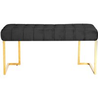 Kayoom Sitzbank "Rare 225, Edler Touch durch goldenes Gestell" 1 Stk. tlg. samtweich, gesteppt, mit Zierknöpfen, Gemütliches, schickes Polster von Kayoom
