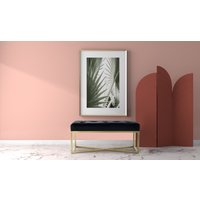 Kayoom Sitzbank "Diaz 125, Edler Touch durch goldenes Gestell,Bietet mehrere Sitzplätze" 1 Stk. tlg. samtweich, gesteppt, mit Zierknöpfen, Hochwertiger Samtbezug von Kayoom