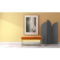 Kayoom Sitzbank "Diaz 125, Edler Touch durch goldenes Gestell,Bietet mehrere Sitzplätze" 1 Stk. tlg. samtweich, gesteppt, mit Zierknöpfen, Hochwertiger Samtbezug von Kayoom