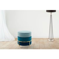 Kayoom Sitzhocker "Hocker Matilda 125, Komfortable runde Form, Gemütlicher Design-Hocker", (1 St.), samtweich, elegant, gepolstert, große Sitzfläche von Kayoom