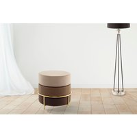 Kayoom Sitzhocker "Hocker Matilda 125, Komfortable runde Form, Gemütlicher Design-Hocker", (1 St.), samtweich, elegant, gepolstert, große Sitzfläche von Kayoom