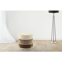 Kayoom Sitzhocker "Hocker Matilda 225, Komfortable runde Form, Gemütlicher Design-Hocker", (1 St.), samtweich, elegant, gepolstert, große Sitzfläche von Kayoom