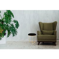 Kayoom Sitzhocker "Hocker Wynona 325, in stilvollem Design, mit dreieckiger Grundform" 1 Stk. tlg. glamourös, hochwertig, mit gepolsterter Sitzfläche in runder Form von Kayoom