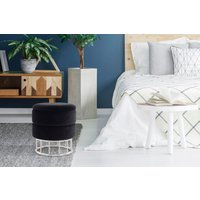Kayoom Stauraumhocker "Hocker Zero 525, Sitzhocker mit Komfort,runde, moderne Form", (1 St.), glamourös, elegant, mit Stauraum, Bezug aus samtweichem Stoff von Kayoom